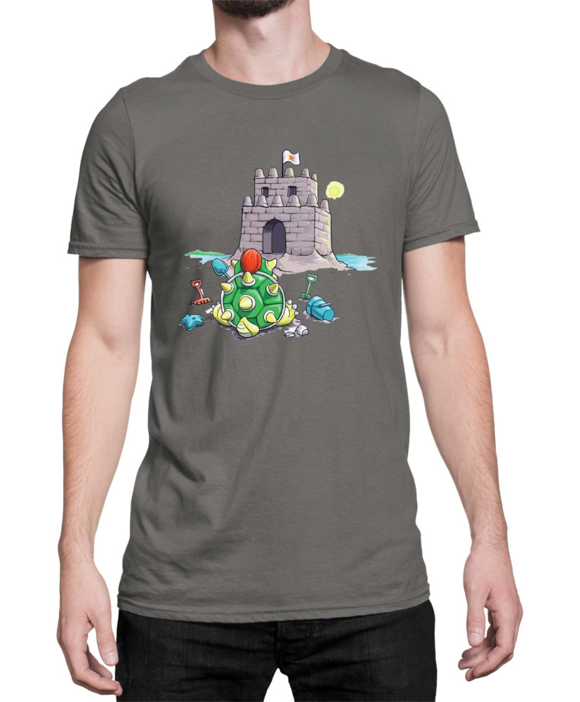 Мъжка Тениска Super Mario Nintendo Bowser Sand Castle