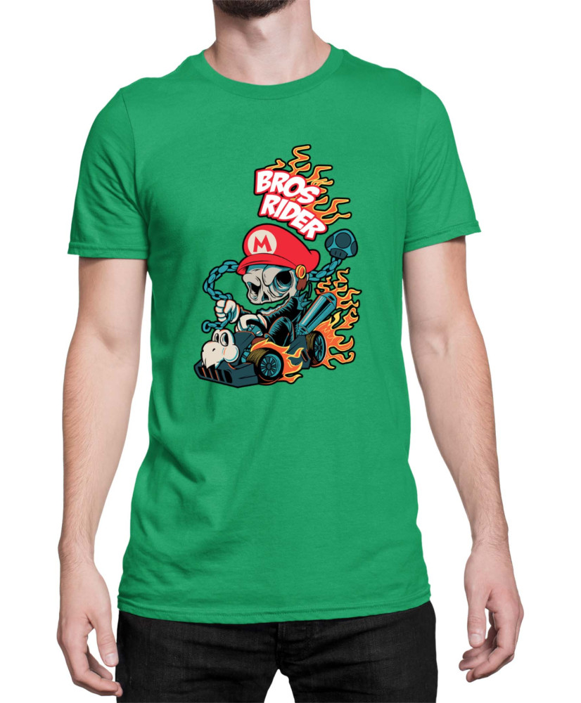 Мъжка Тениска Super Mario Nintendo Bros Rider Ghost Rider