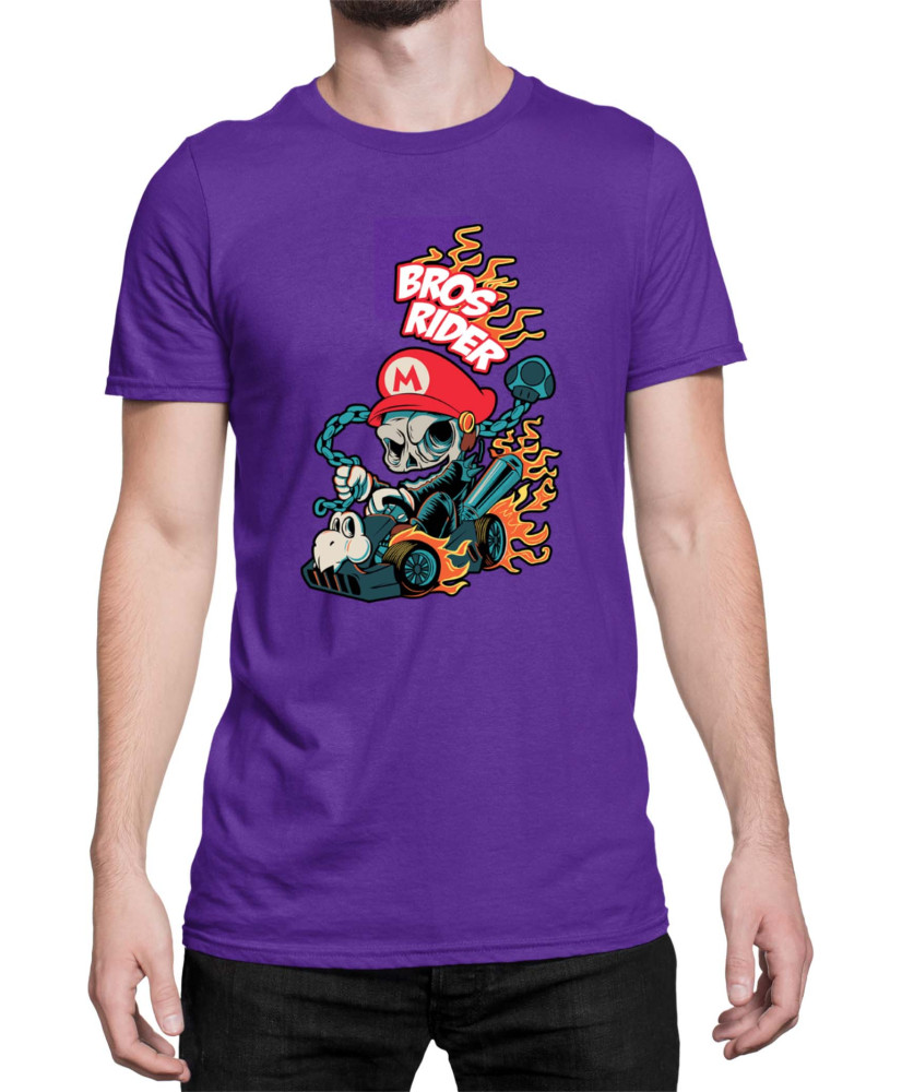 Мъжка Тениска Super Mario Nintendo Bros Rider Ghost Rider