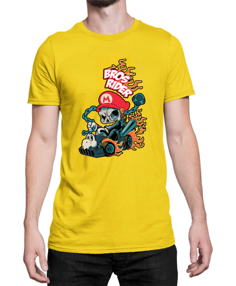 Мъжка Тениска Super Mario Nintendo Bros Rider Ghost Rider
