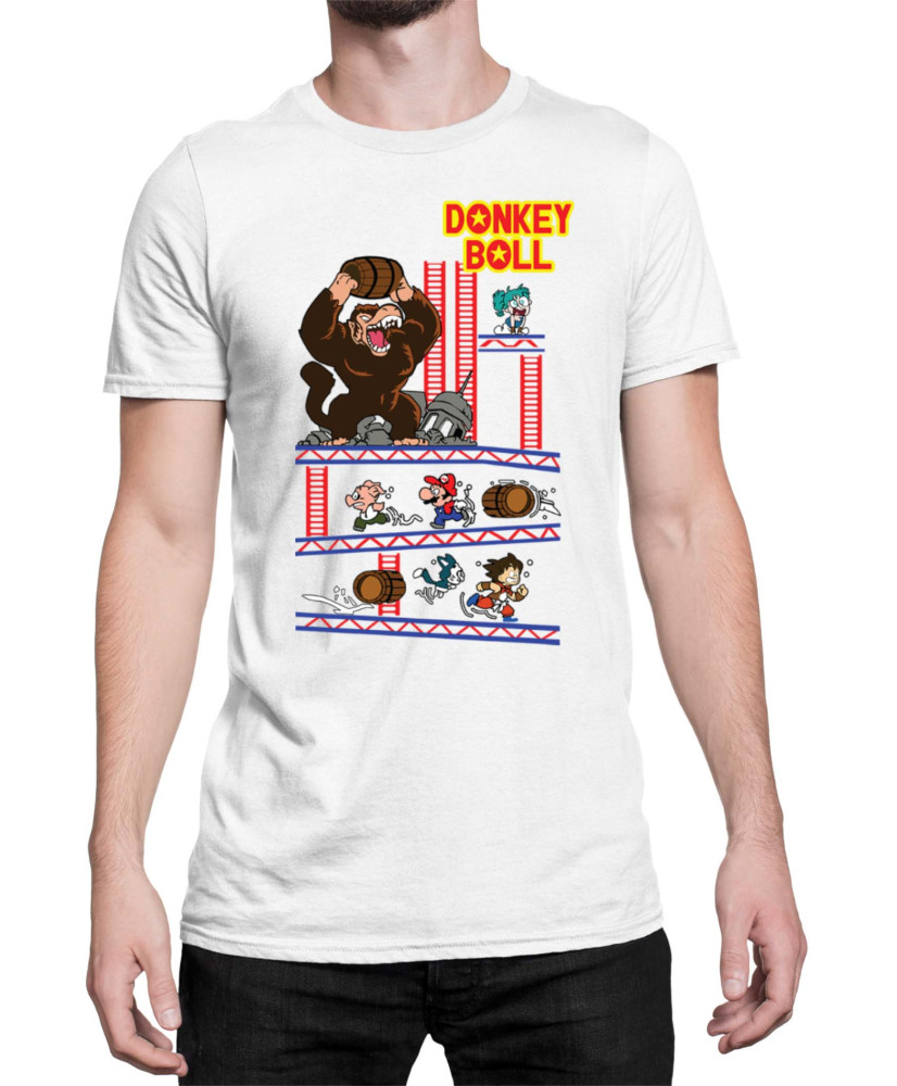 Мъжка Тениска Super Mario Nintendo Donkey Ball