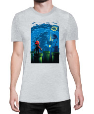 Мъжка Тениска Super Mario Nintendo Godzilla Bowser