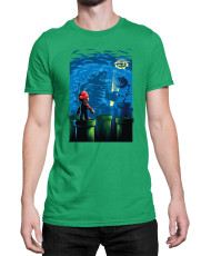 Мъжка Тениска Super Mario Nintendo Godzilla Bowser