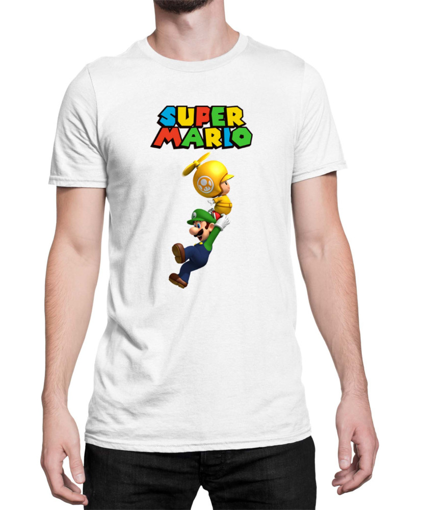 Мъжка Тениска Super Mario Nintendo Luigi 2