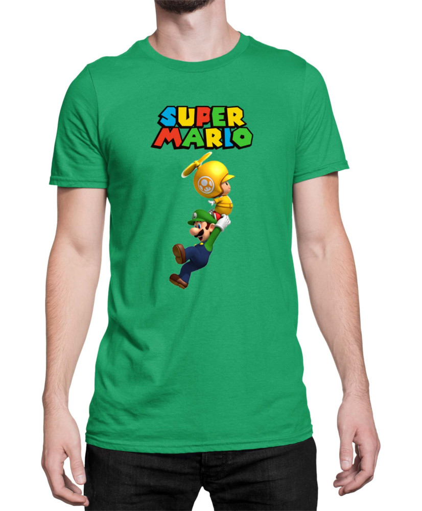 Мъжка Тениска Super Mario Nintendo Luigi 2