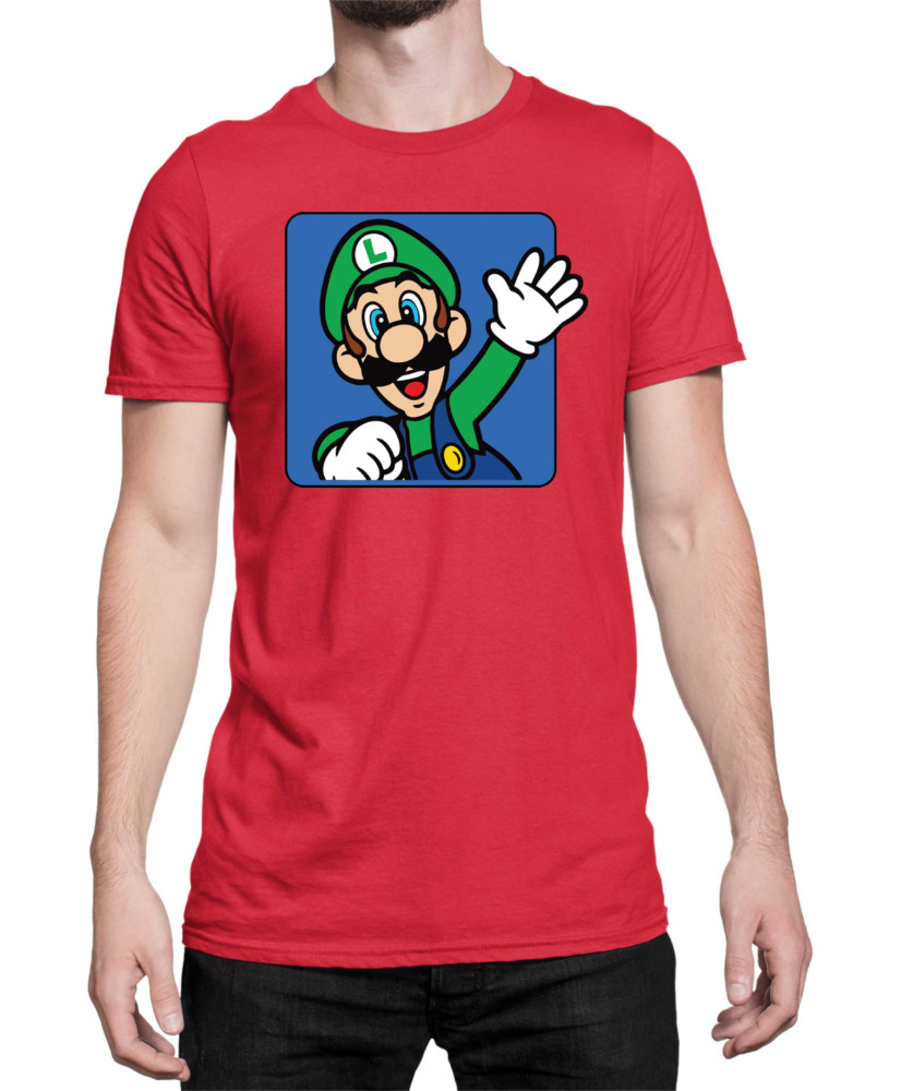 Мъжка Тениска Super Mario Nintendo Luigi 3