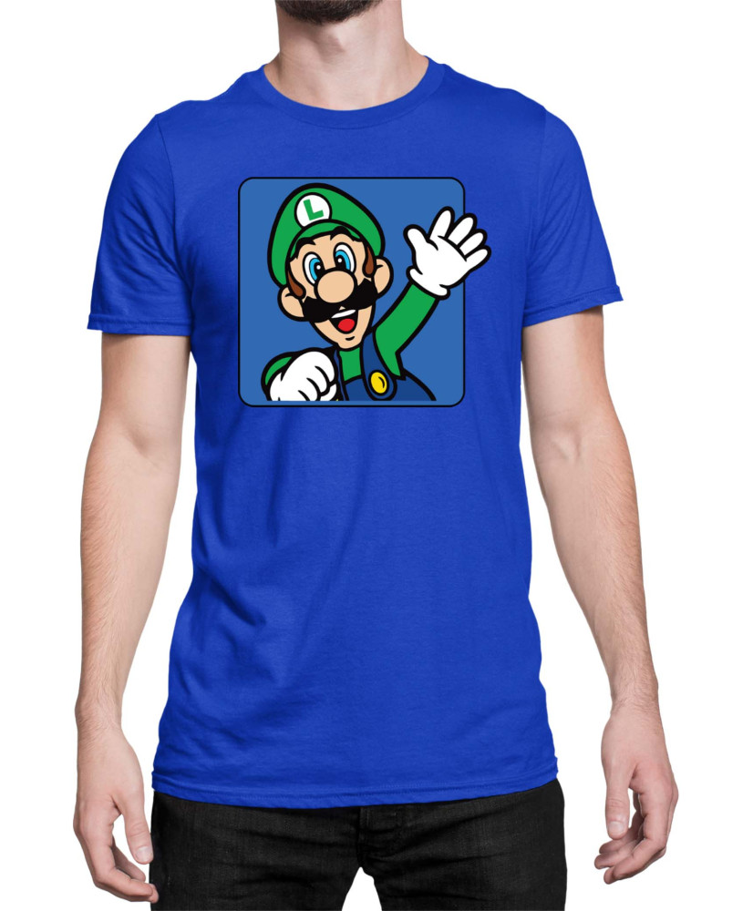 Мъжка Тениска Super Mario Nintendo Luigi 3