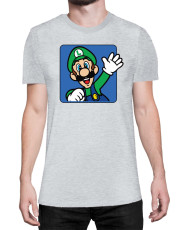 Мъжка Тениска Super Mario Nintendo Luigi 3