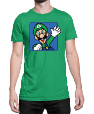Мъжка Тениска Super Mario Nintendo Luigi 3