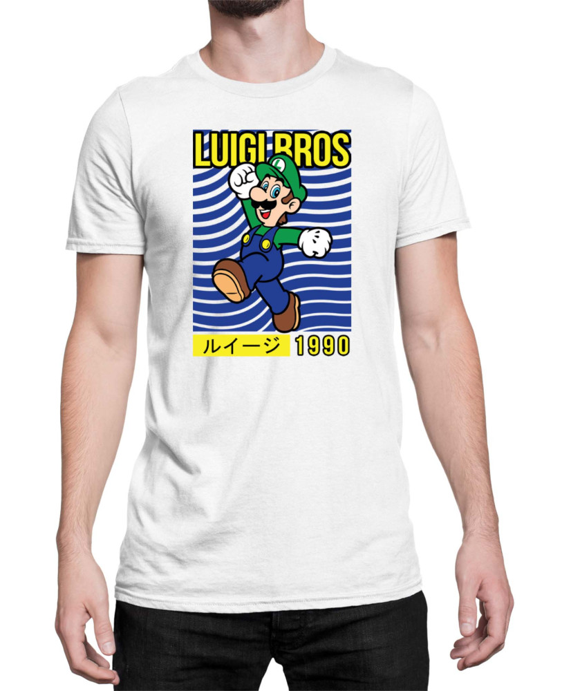 Мъжка Тениска Super Mario Nintendo Luigi Bros