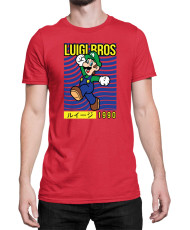 Мъжка Тениска Super Mario Nintendo Luigi Bros