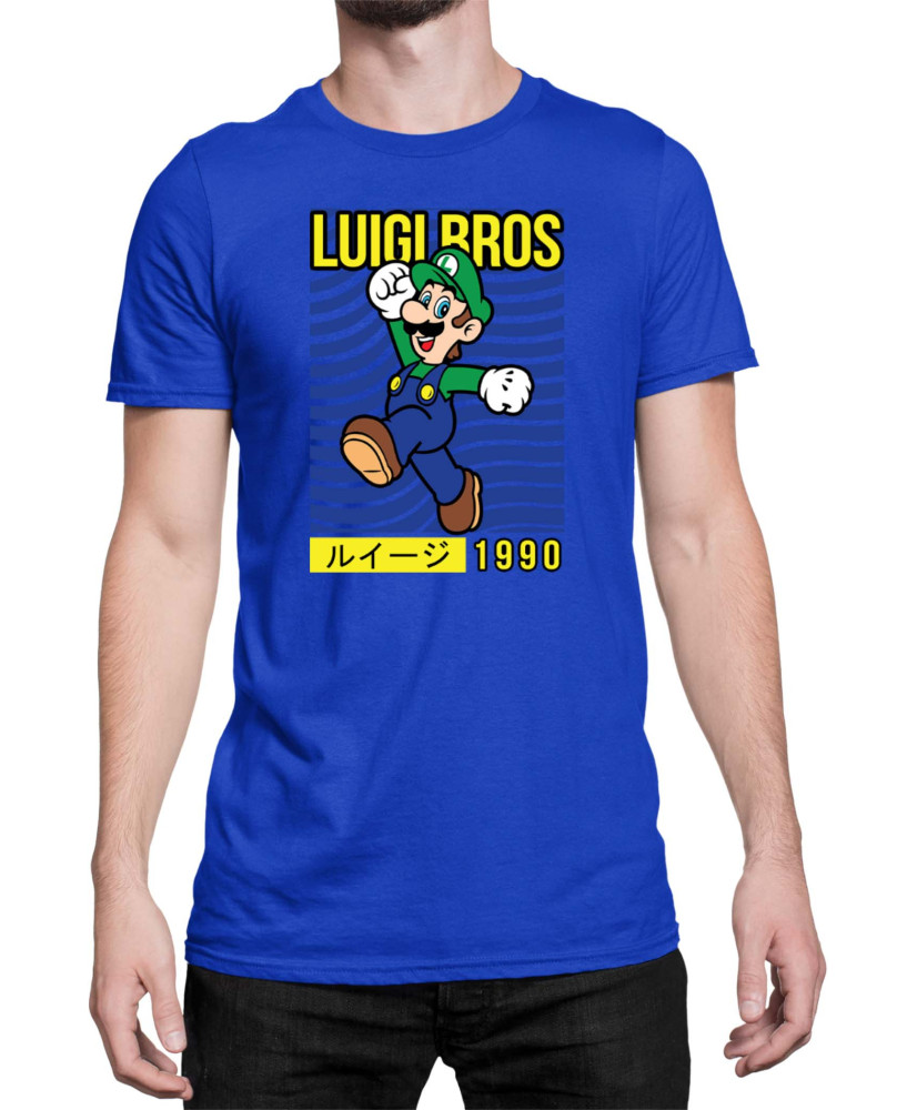 Мъжка Тениска Super Mario Nintendo Luigi Bros