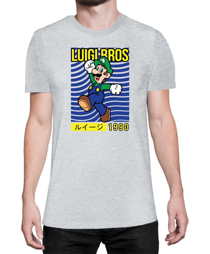 Мъжка Тениска Super Mario Nintendo Luigi Bros