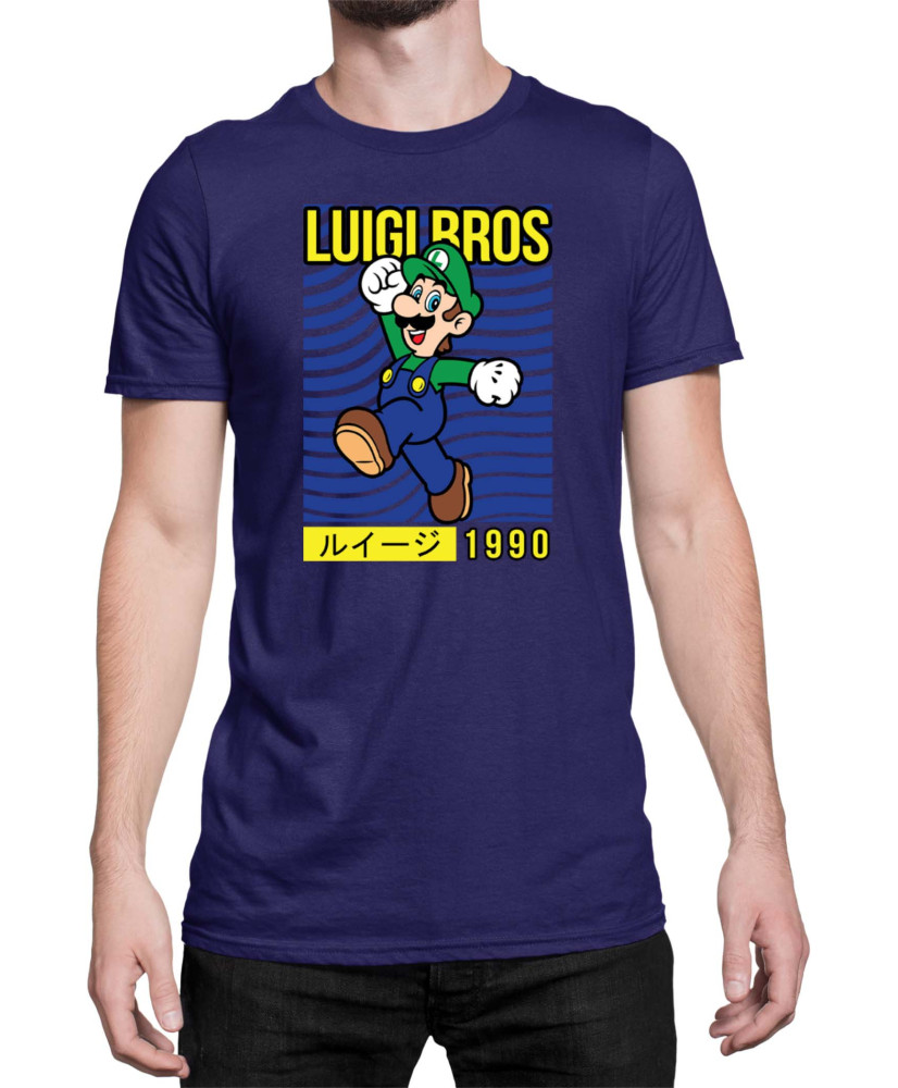 Мъжка Тениска Super Mario Nintendo Luigi Bros