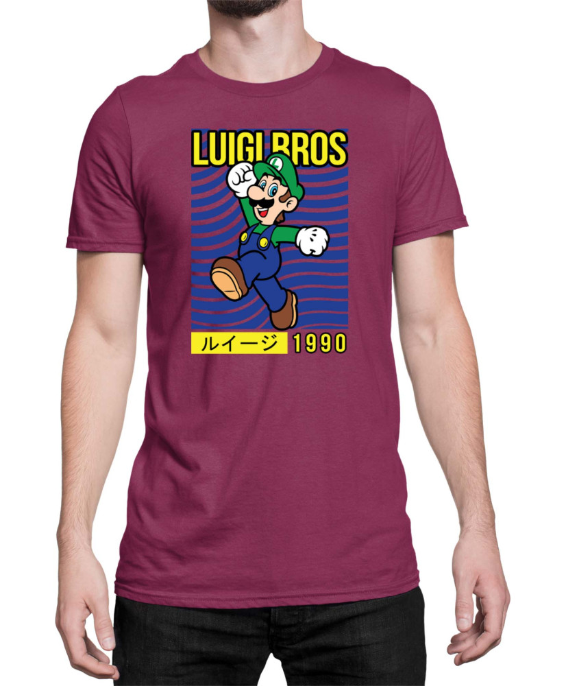 Мъжка Тениска Super Mario Nintendo Luigi Bros