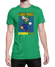 Мъжка Тениска Super Mario Nintendo Luigi Bros
