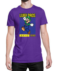 Мъжка Тениска Super Mario Nintendo Luigi Bros
