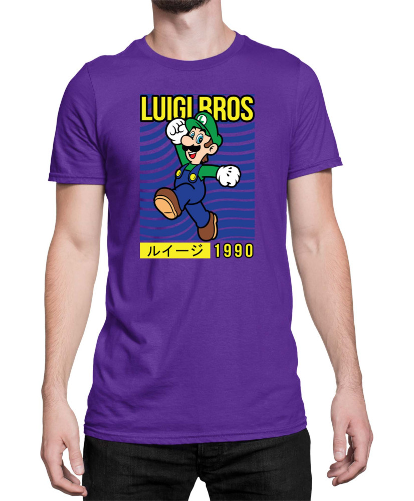 Мъжка Тениска Super Mario Nintendo Luigi Bros