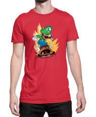 Мъжка Тениска Super Mario Nintendo Luigi Goomba Smash