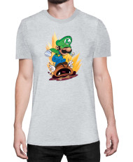 Мъжка Тениска Super Mario Nintendo Luigi Goomba Smash