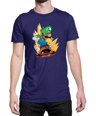 Мъжка Тениска Super Mario Nintendo Luigi Goomba Smash