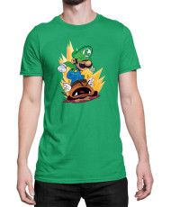 Мъжка Тениска Super Mario Nintendo Luigi Goomba Smash