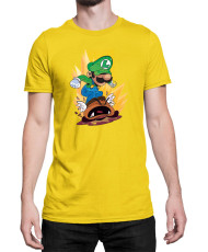 Мъжка Тениска Super Mario Nintendo Luigi Goomba Smash