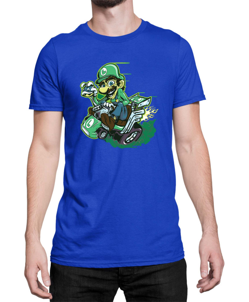 Мъжка Тениска Super Mario Nintendo Luigi Kart