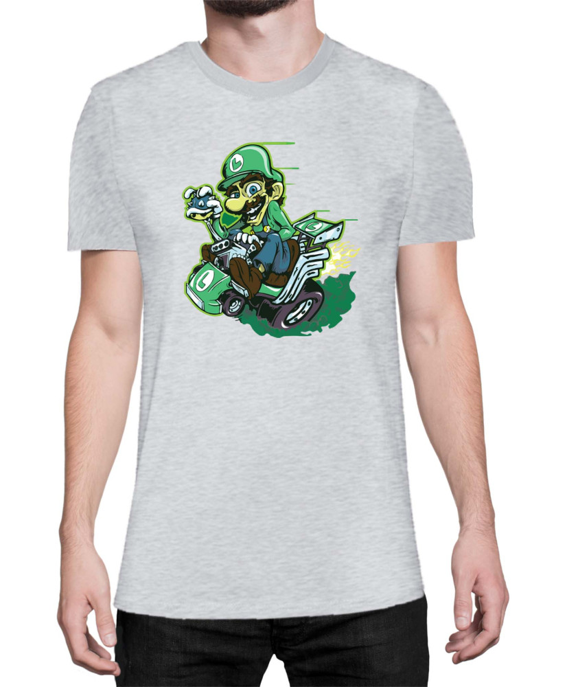 Мъжка Тениска Super Mario Nintendo Luigi Kart