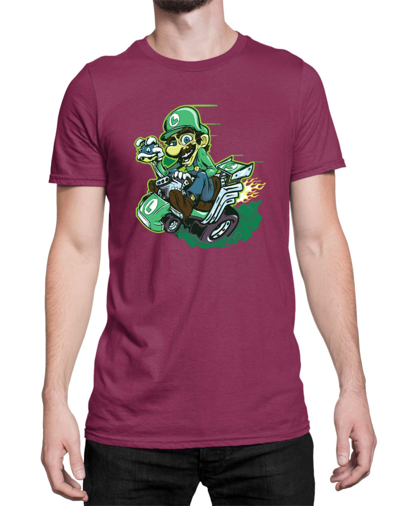 Мъжка Тениска Super Mario Nintendo Luigi Kart