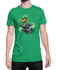 Мъжка Тениска Super Mario Nintendo Luigi Kart