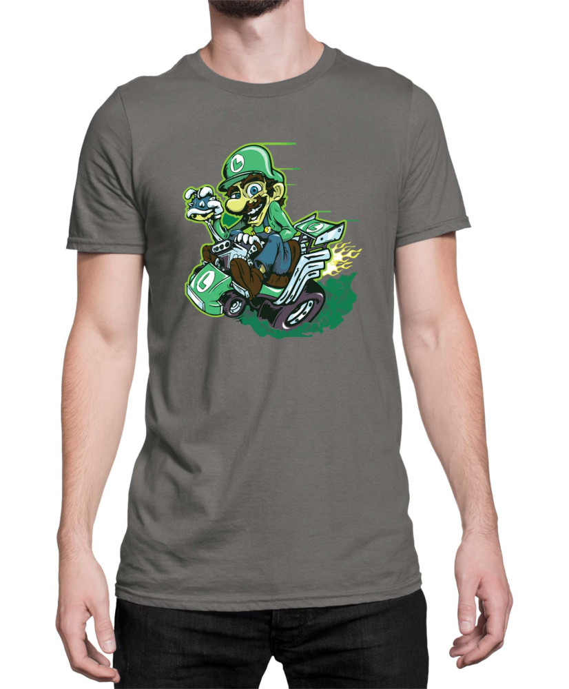 Мъжка Тениска Super Mario Nintendo Luigi Kart
