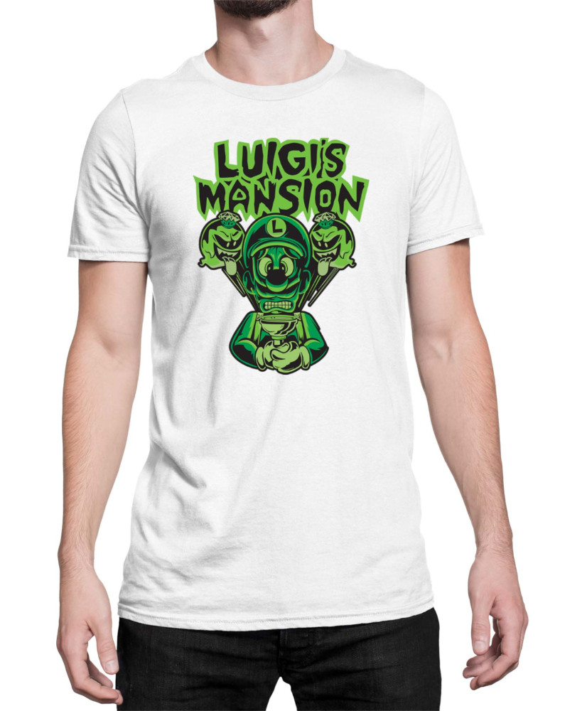Мъжка Тениска Super Mario Nintendo Luigi Mansion