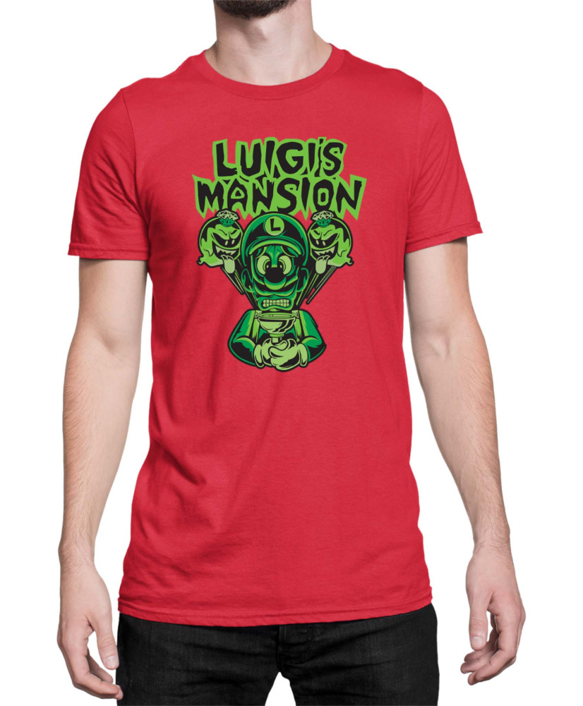 Мъжка Тениска Super Mario Nintendo Luigi Mansion