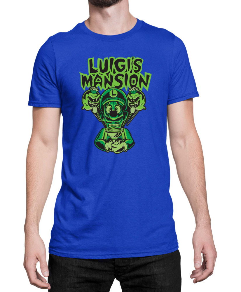 Мъжка Тениска Super Mario Nintendo Luigi Mansion