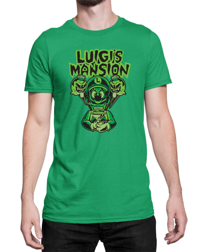 Мъжка Тениска Super Mario Nintendo Luigi Mansion