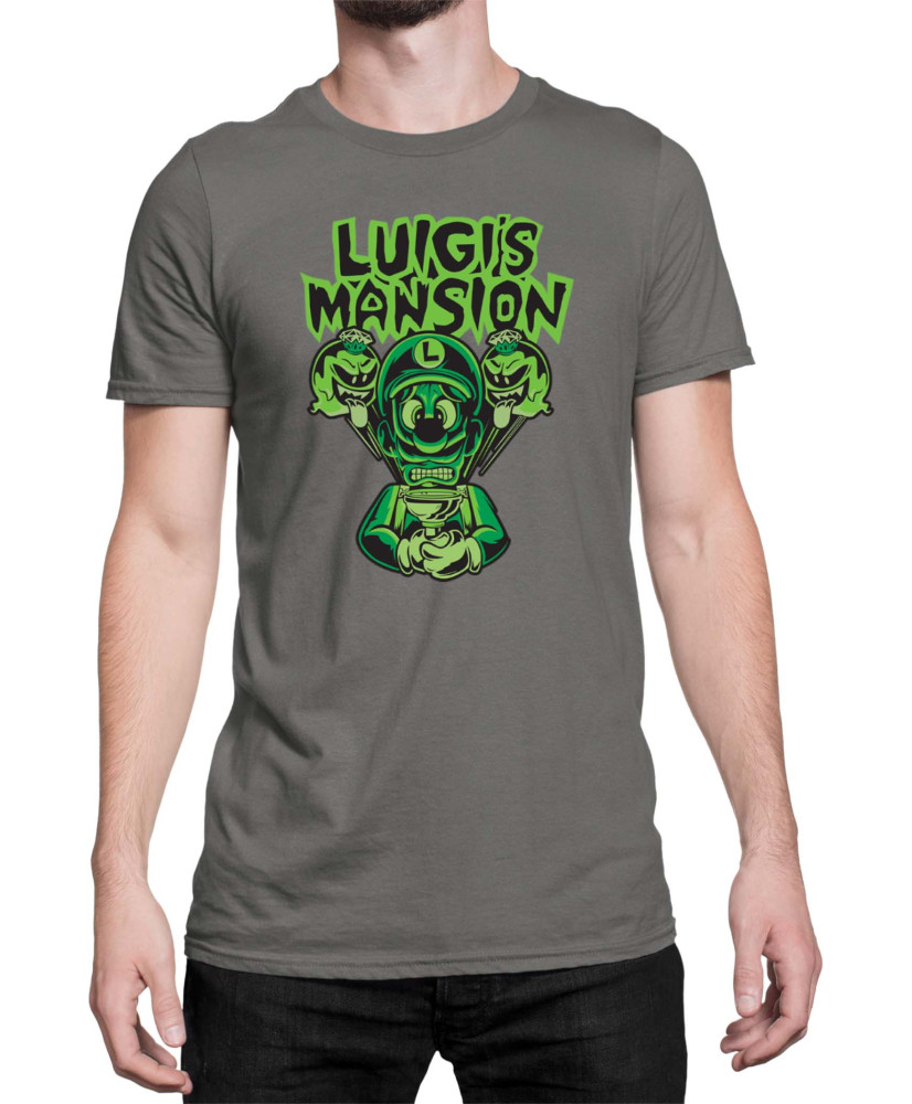 Мъжка Тениска Super Mario Nintendo Luigi Mansion