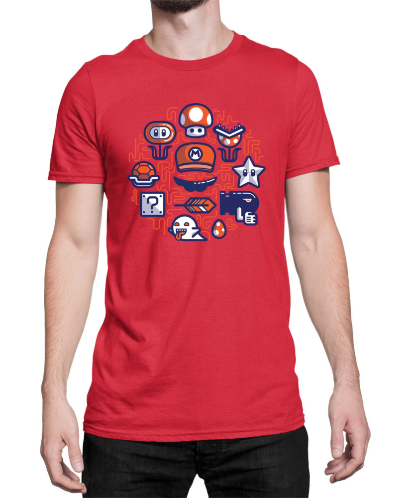 Мъжка Тениска Super Mario Nintendo Mario 35