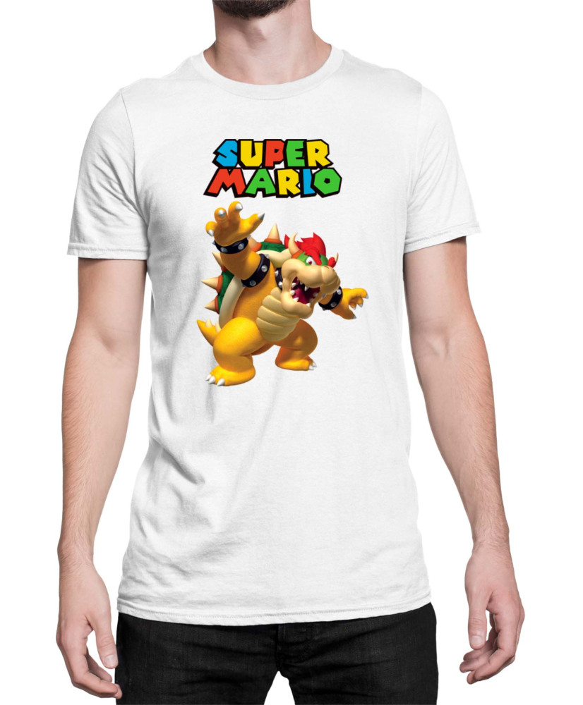 Мъжка Тениска Super Mario Nintendo Mario Bowser 3