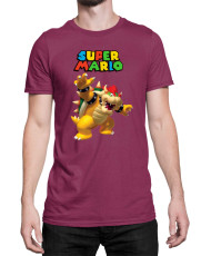 Мъжка Тениска Super Mario Nintendo Mario Bowser 3
