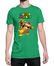 Мъжка Тениска Super Mario Nintendo Mario Bowser 3