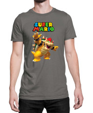 Мъжка Тениска Super Mario Nintendo Mario Bowser 3