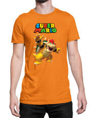Мъжка Тениска Super Mario Nintendo Mario Bowser 3