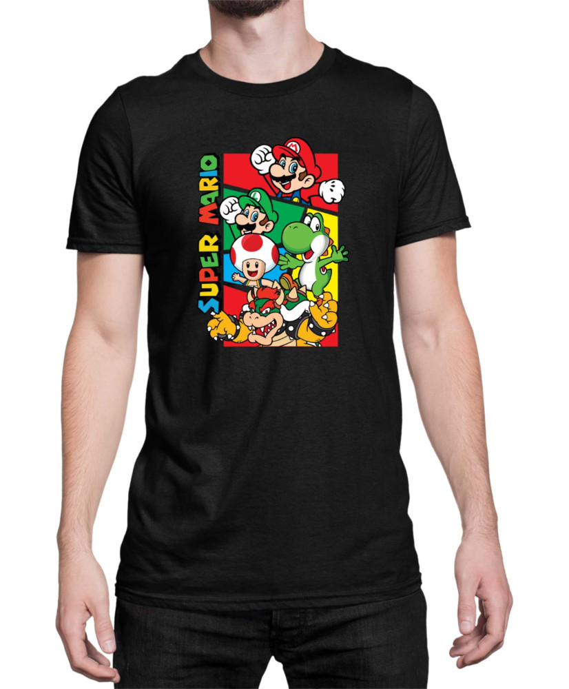 Мъжка Тениска Super Mario Nintendo Mario Bros 3