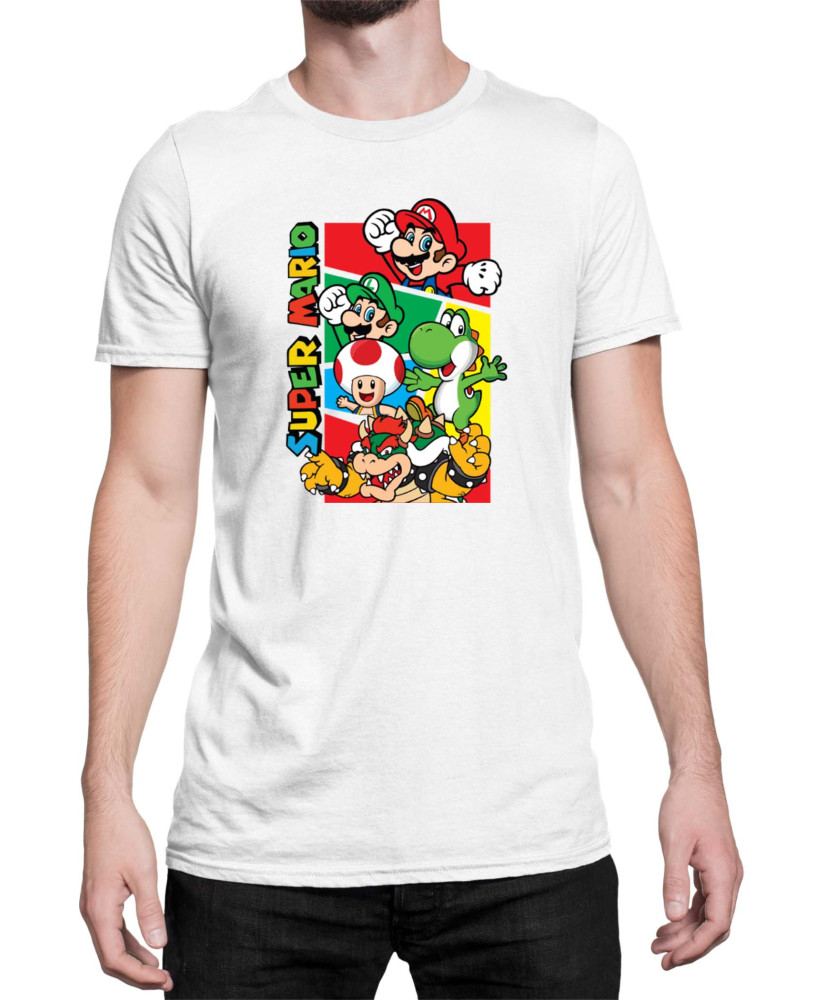 Мъжка Тениска Super Mario Nintendo Mario Bros 3