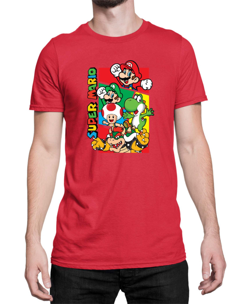 Мъжка Тениска Super Mario Nintendo Mario Bros 3