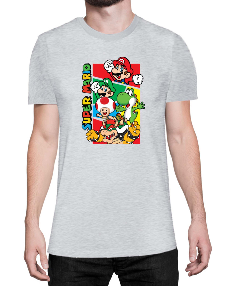 Мъжка Тениска Super Mario Nintendo Mario Bros 3