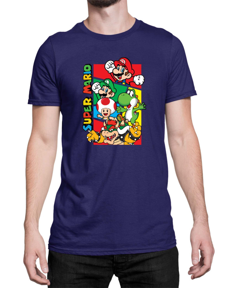 Мъжка Тениска Super Mario Nintendo Mario Bros 3