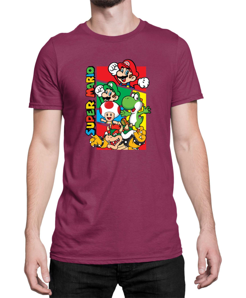 Мъжка Тениска Super Mario Nintendo Mario Bros 3
