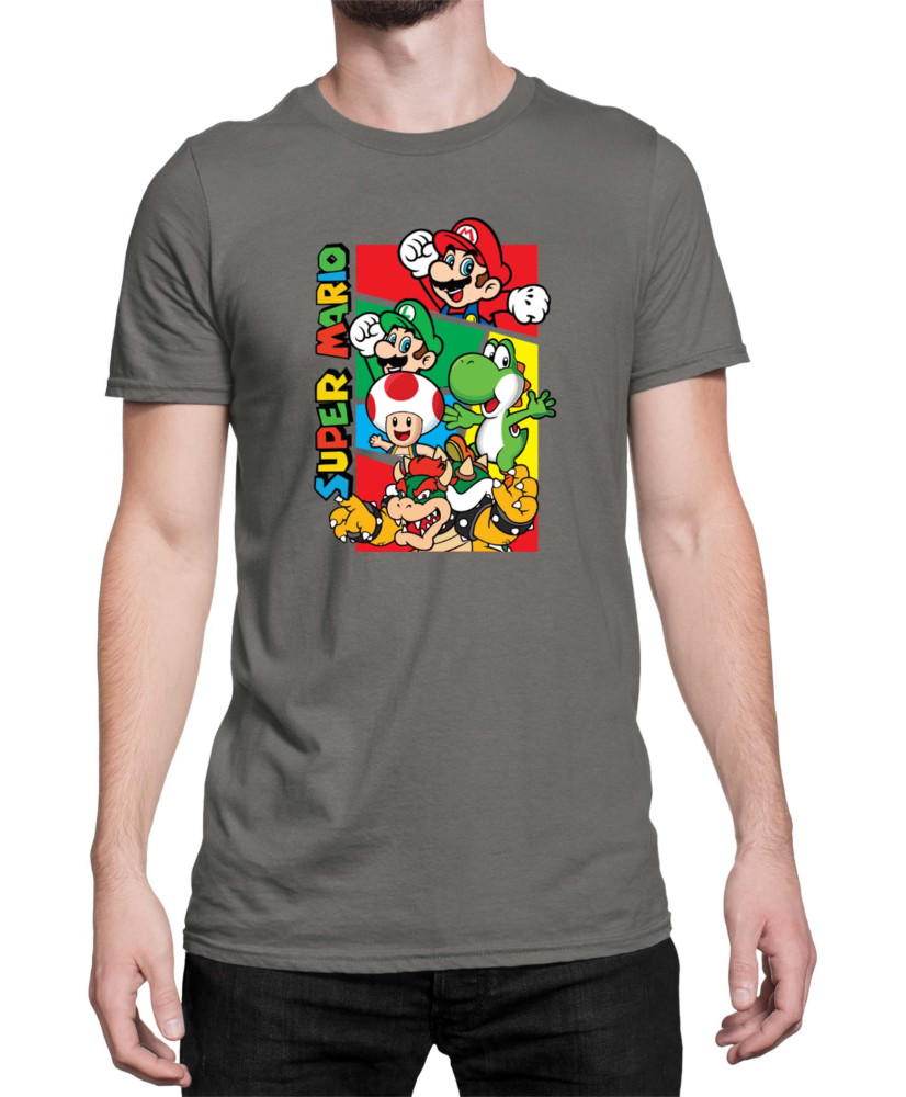 Мъжка Тениска Super Mario Nintendo Mario Bros 3